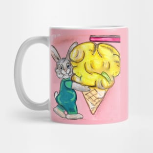 Icecream Shop Bunny Mug